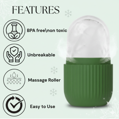 Silicone Ice Roller for Face BPA-Free, Non-Toxic & Skin-Safe