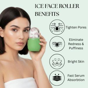 Silicone Ice Roller for Face BPA-Free, Non-Toxic & Skin-Safe